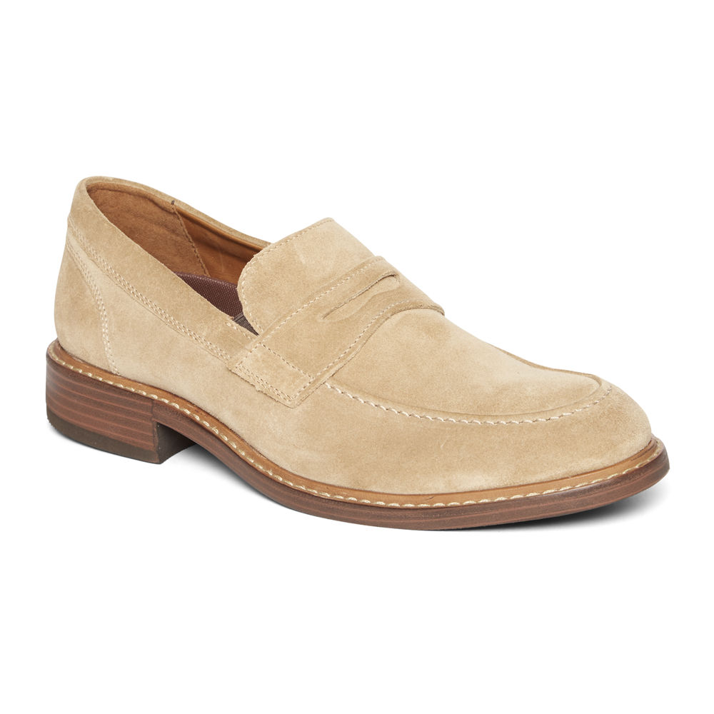 Mocassins Rockport Homem Caqui - Kenton Penny - 64219JABI